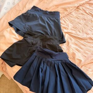 Lot of 3 Dri Fit Uniform Skirt Skort Little Girl 6/7